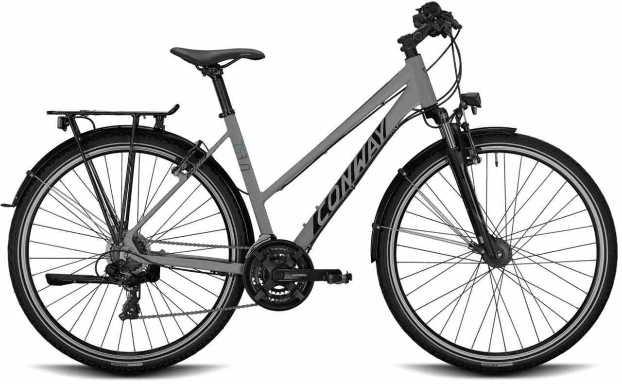 Conway TS 3.0 Light Grey Matt / Moos Metallic Vélo Trekking Femme 3 Conway TS 3.0 Light Grey Matt / Moos Metallic Vélo Trekking Femme