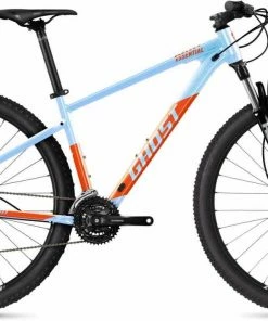Ghost Kato Essential 29 AL Baby Blue Pearl / Dark Orange Glossy VTT Semi-rigide
