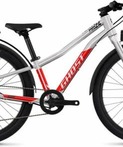 Ghost Kato 24 Pro EQ Rainbow Silver / Riot Red Glossy Vélo Enfant 24 Pouces