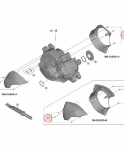 Carter Moteur Shimano SM-DUE80-A Pour STEPS E8000