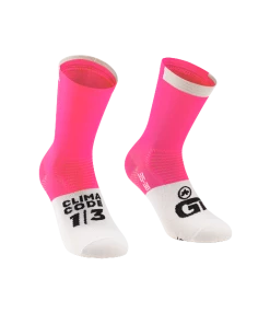 Chaussettes Eté Assos GT C2 16cm Rose Fluo