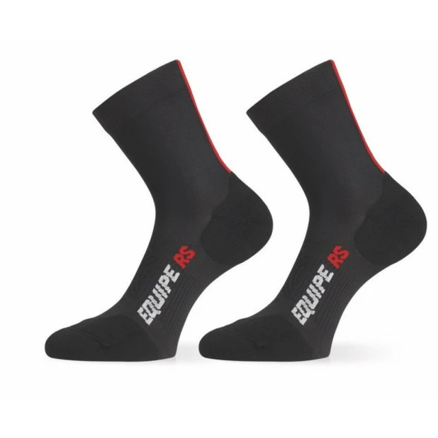 Chaussettes Eté Assos RS Noir/Rouge 3 Chaussettes Eté Assos RS Noir/Rouge