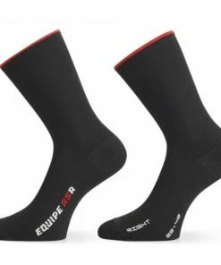 Chaussettes Eté Assos RSR Noir/Rouge