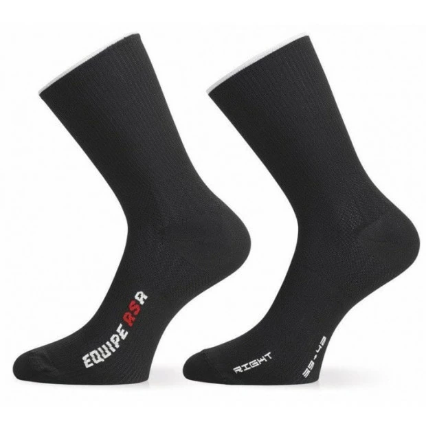 Chaussettes Eté Assos RSR Noir 3 Chaussettes Eté Assos RSR Noir