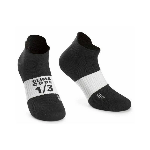 Chaussettes Eté Basses Assos Hot Summer Noir/Blanc 3 Chaussettes Eté Basses Assos Hot Summer Noir/Blanc