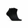 Chaussettes Eté Mi-Hautes Craft Core Dry Noir 3 Paires -Vélos Soldes 2023 chaussettes ete mi hautes craft core dry noir 3 paires