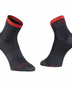 Chaussettes Eté Northwave Origin Noir/Rouge