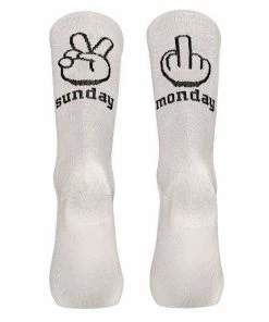 Chaussettes Eté Northwave Sunday Monday Blanc/Noir