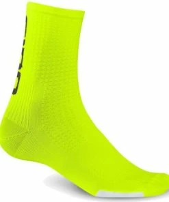 Chaussettes Giro HRC Team Jaune Fluo/Noir