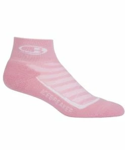 Chaussettes Icebreaker Femmes Run+ Light Mini - Rose