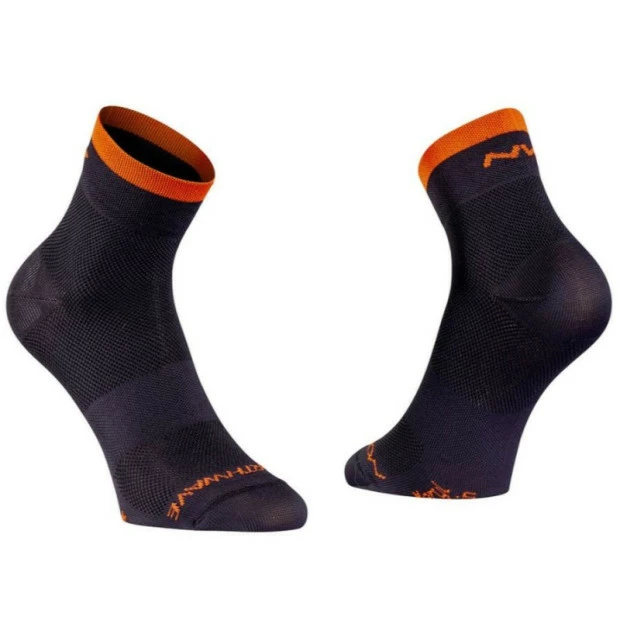 Chaussettes Northwave Origin Noir/Orange 3 Chaussettes Northwave Origin Noir/Orange