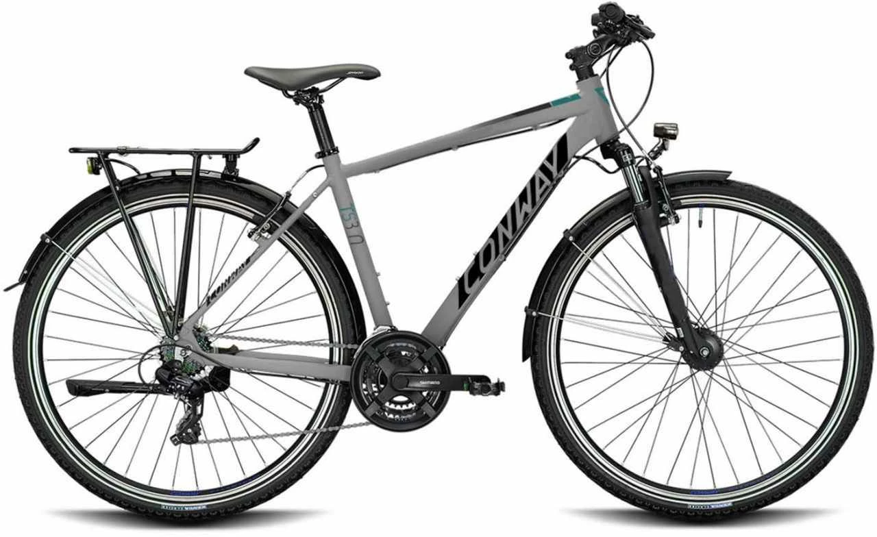 Conway TS 3.0 Light Grey Matt / Moos Metallic Vélo Trekking Homme 3 Conway TS 3.0 Light Grey Matt / Moos Metallic Vélo Trekking Homme