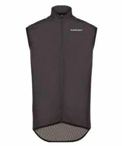 Gilet Coupe-Vent Sans Manches Look Light Noir