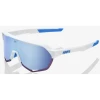 Lunettes 100% S2 Blanc Team Movistar / Verres Miroir HiPER Blue Multicouche -Vélos Soldes 2023 lunettes 100 s2 blanc team movistar verres miroir hiper blue multicouche