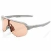Lunettes 100% S2 Gris Soft Tact / Verre Corail -Vélos Soldes 2023 lunettes 100 s2 gris soft tact verre corail