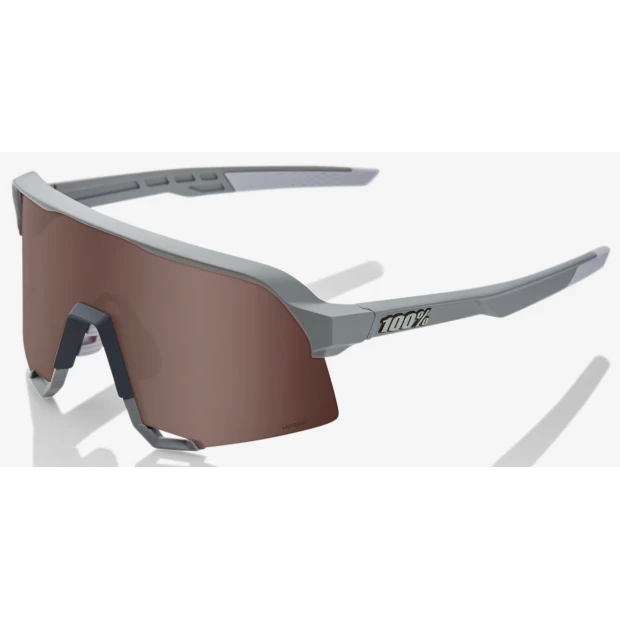 Lunettes 100% S3 Gris Soft Tact / Verres Miroir HiPER Rouge Argent 4 Lunettes 100% S3 Gris Soft Tact / Verres Miroir HiPER Rouge Argent - Image 2