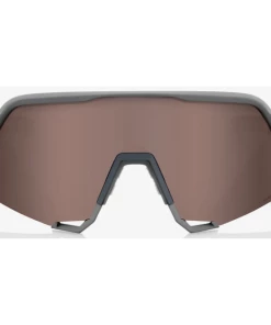 Lunettes 100% S3 Gris Soft Tact / Verres Miroir HiPER Rouge Argent