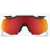 Lunettes 100% Speedcraft Bora Métallique Brillant/Blanc Mat / Verres Miroir HiPER Rouge Multi