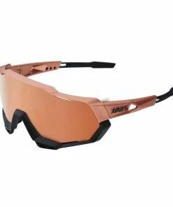 Lunettes 100% Speedtrap Noir Or Chromé / Verre HiPER Cuivre