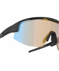 Lunettes Bliz Matrix Nano Noir Mat Verres Nano Optics Nordic Light Corail Orange/Bleu