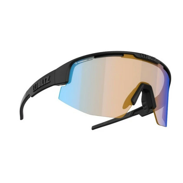 Lunettes Bliz Matrix Small-Nano Noir Mat Verres Nano Optics Nordic Light Corail Orange/Bleu 4 Lunettes Bliz Matrix Small-Nano Noir Mat Verres Nano Optics Nordic Light Corail Orange/Bleu - Image 2