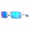 Lunettes Oakley Flak XS Blanc Poli - Verres Prizm Sapphire -Vélos Soldes 2023 lunettes oakley flak xs blanc poli verres prizm sapphire