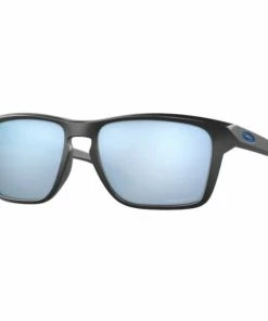 Lunettes Oakley Sylas Matte Black - Verres Prizm Deep Water Polarized Logo Bleu Foncé