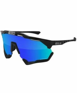 Lunettes Scicon Aeroshade XL SCN-PP Noir Verres Mutli-Reflets Bleus