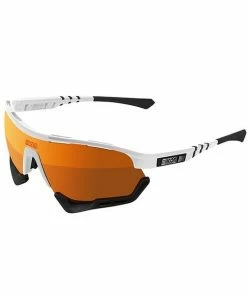 Lunettes Scicon Aerotech Blanches Verres SCN-PP Bronze Multi-Reflets