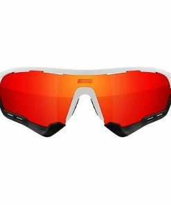 Lunettes Scicon Aerotech Blanches Verres SCN-PP Rouges Multi-Reflets -Vélos Soldes 2023 lunettes scicon aerotech blanches verres scn pp rouges multi reflets 1