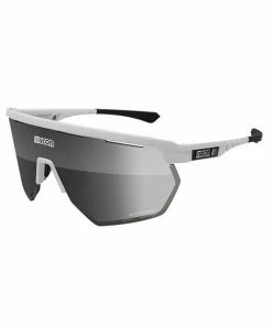 Lunettes Scicon Aerowing SCN-PP Blanches Verres Multi-Reflets Argent