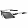 Lunettes Tifosi Davos Blanc/Noir -Vélos Soldes 2023 lunettes tifosi davos blanc noir avec verres fumee rouge ac transparent