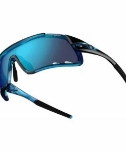 Lunettes Tifosi Davos Bleu Crystal -Vélos Soldes 2023 lunettes tifosi davos bleu crystal avec verres bleu rouge ac transparent 2