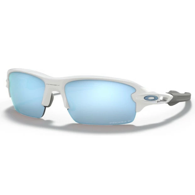 Lunettes Vélo Oakley Flak XS Polished White - Prizm Deep Water Polarized 3 Lunettes Vélo Oakley Flak XS Polished White - Prizm Deep Water Polarized