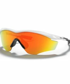 Lunettes Vélo Oakley M2 Frame XL Polished White - Fire Iridium