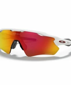 Lunettes Vélo Oakley Radar EV Path Blanc Poli - Prizm Ruby