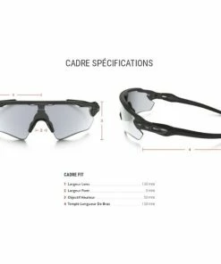 Lunettes Vélo Oakley Radar EV Path - Gris Acier - Photochromique -Vélos Soldes 2023 lunettes velo oakley radar ev path photochromic gris oo9208 13 4