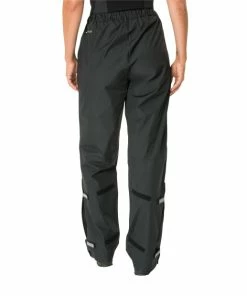 Pantalon De Pluie Femme Vaude Fluid S/S+L/S - Noir -Vélos Soldes 2023 pantalon de pluie femme vaude fluid ssls noir 3