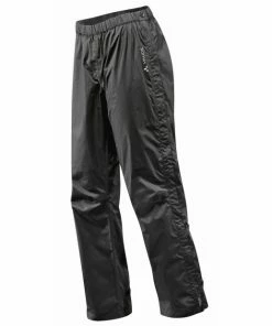 Pantalon Imperméable Vaude Fluid Full-zip Pants II S/S - Noir