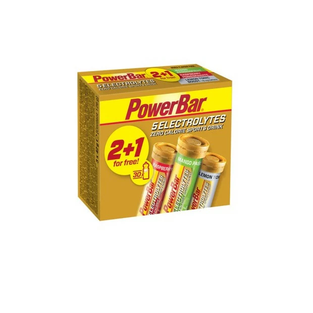 Powerbar Power Bar 5 Electrolytes Tabs - Pack 2+1 Tubes X 10 Tabs 3 Powerbar Power Bar 5 Electrolytes Tabs - Pack 2+1 Tubes X 10 Tabs