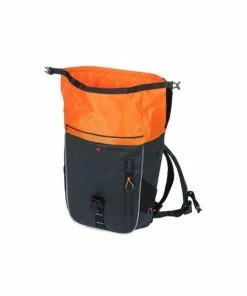 Sac à Dos Basil Miles Tarpaulin Nordlicht 17L Noir/Orange -Vélos Soldes 2023 sac a dos basil miles tarpaulin nordlicht 17l noir orange 4