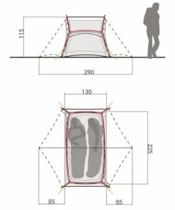 Tente Vaude Low Chapel L 2P Vert Avocat -Vélos Soldes 2023 tente vaude low chapel l 2p vert avocat 3