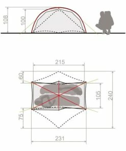 Tente Vaude Space Seamless 1-2 Personnes Vert -Vélos Soldes 2023 tente vaude space seamless 1 2 personnes vert 2