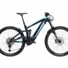 VTT Électrique BIANCHI E-Omnia FX-Type FS XT 12v Couleur Noir/Bleu Clair Taille Cadre 48 (L) -Vélos Soldes 2023 velo electrique e omnia fx type xt 12 bianchi