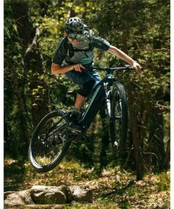 VTT Électrique BIANCHI E-Omnia FX-Type FS XT 12v Couleur Noir/Bleu Clair Taille Cadre 48 (L) -Vélos Soldes 2023 velo electrique e omnia fx type xt 12 bianchi 3