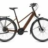 PEUGEOT CYCLES ET01 Belt Mixte Peugeot Couleur Marron Taille Cadre 43 (S) -Vélos Soldes 2023 velo electrique et01 belt mixte powertube nexus 5 peugeot