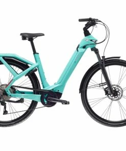 Vélo Urbain Électrique BIANCHI E-Omnia C-Type Deore 10v Bas - 500 Wh Couleur Vert Céleste Taille Cadre 50 (M)