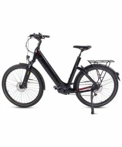 Vélo Urbain Électrique O2FEEL ISwan Explorer Boost 6.1 Bas - 432 Wh Couleur Noir Taille Cadre 55 (L) -Vélos Soldes 2023 velo urbain electrique o2feel iswan explorer boost 61 bas 2