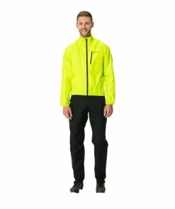 Veste De Pluie Vaude Men's Drop Jacket III Jaune Brillant -Vélos Soldes 2023 veste de pluie vaude men s drop jacket iii jaune brillant 3