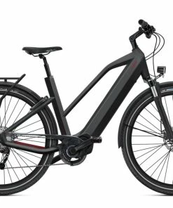 VTC Électrique O2FEEL ISwan Adventure Boost 6.1 Trapèze - 432 Wh Couleur Noir Taille Cadre 45 (S)